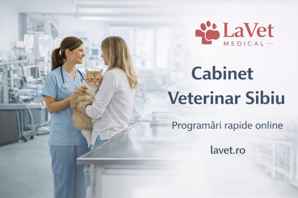 Servicii veterinare complete la LaVet Medical Sibiu - consultații, vaccinare, microcipare, analize, chirurgie și grooming