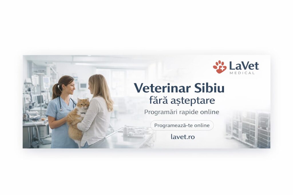 Servicii veterinare complete la LaVet Medical Sibiu - consultații, vaccinare, microcipare, analize, chirurgie și grooming