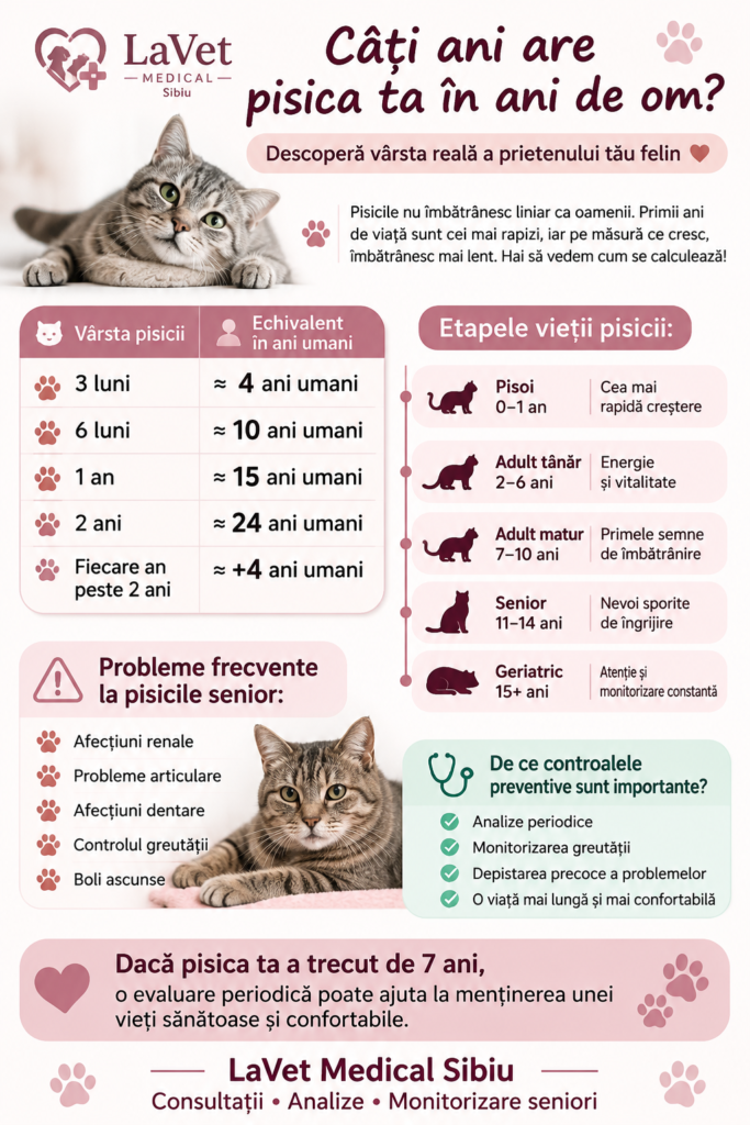 Câți ani are pisica ta în ani de om? Ghid complet despre vârsta pisicilor